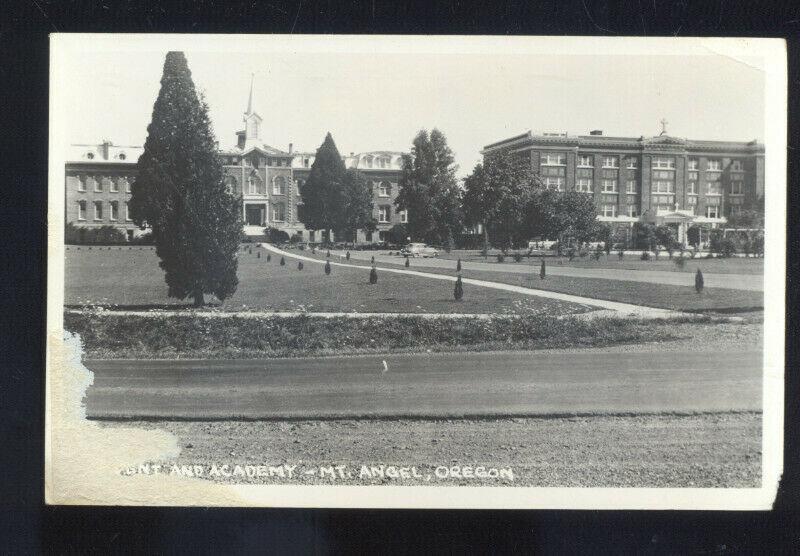 RPPC ST BENEDICT OREGON MOUNT ANGEL ABBEY CATHOLIC SEMINARY PHOTO POSTCARD