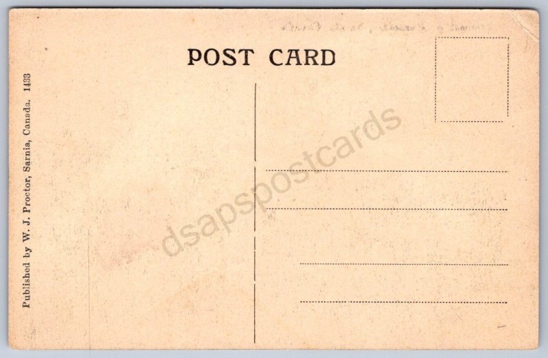 K49/ Sarnia Ontario Canada Postcard c1910 Hamonic Ship Steamer 368