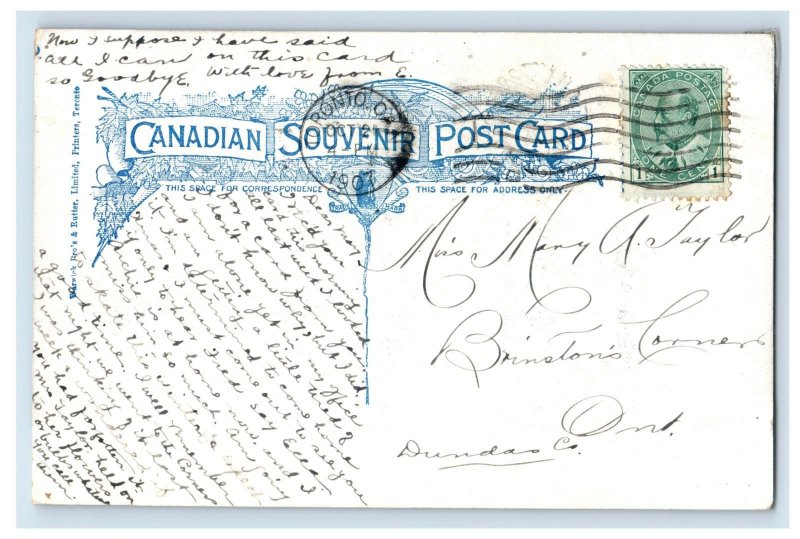 1900-10 On The Humber Toronto Canadian Vintage Postcard F28E