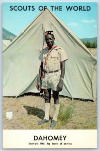 c1968 Dahomey Scouts Of The World Boy Scouts Of America Youth Vintage Postcard