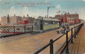 US6328 douglas street bridge and water front omaha neb tram car  usa