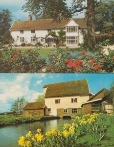 Letheringham Mill House Easton Suffolk Village Stately Home 1970s 2x Postcard