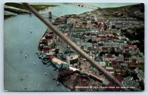 Sussex England Postcard Shoreham-by-Sea Taken from an Aeroplane c1910