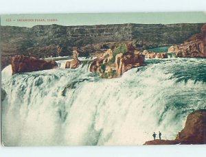 Pre-Chrome WATERFALL SCENE Shoshone Falls - Twin Falls Idaho ID AG4237