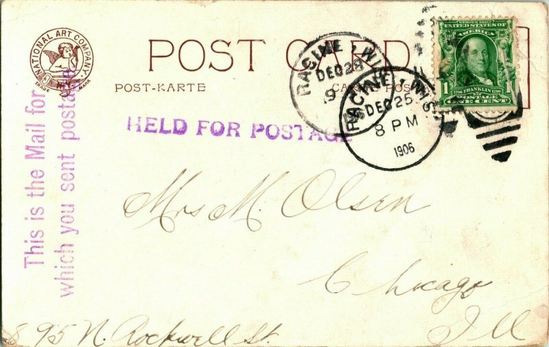 Holiday in Chinatown National Art Co UDB Chinese Girl w Parasol 1906 5 Covers 