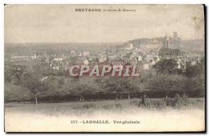 Postcard Old Lamballe Vue Generale