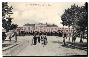 Postcard Old Chartres Train