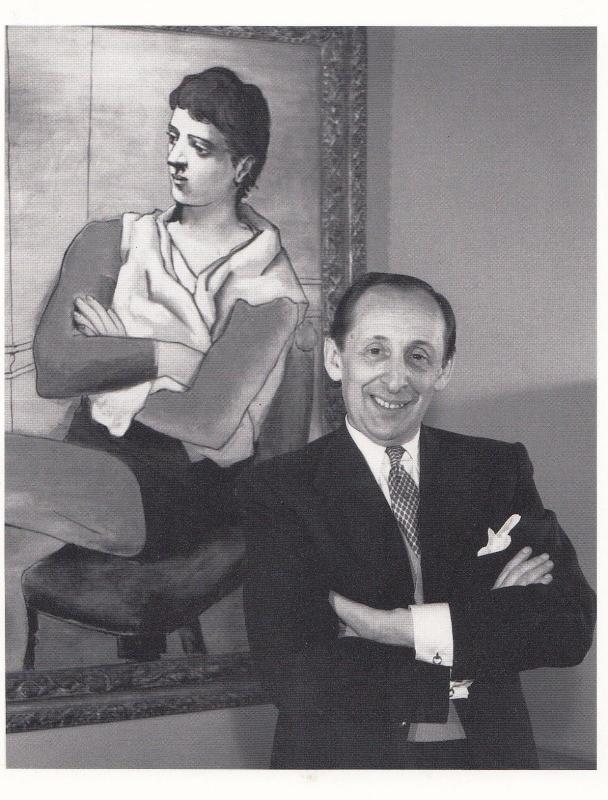 Henri Dauman Vladamir Horowitz At Home With Picasso Painting 1960 Photo Postcard