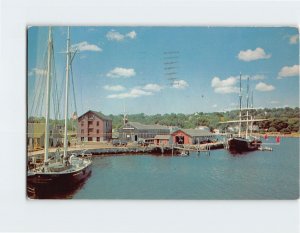 Postcard The Australia, Mystic Seaport, Mystic, Connecticut