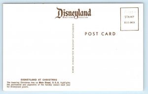 DISNEYLAND, Anaheim CA ~ Main Street CHRISTMAS TREE  0111-0415 Postcard
