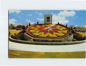 Postcard Sir Adam Beach Floral Clock Queenston Canada