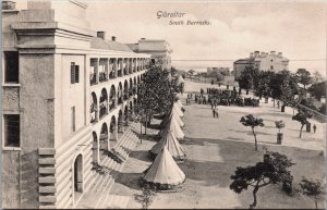 Gibraltar South Barracks Vintage Postcard C117