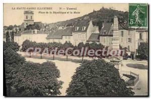 Postcard Old Vesoul Place De La Republique and La Motte