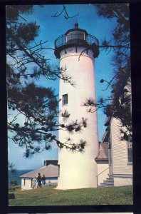 Mathha's Vineyard, Mass/MA Postcard, West Chop Light/Lighthouse, Cape Cod