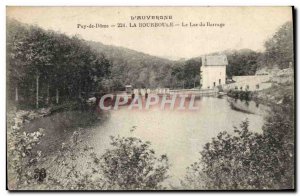 Old Postcard L & # 39Auvergne La Bourboule Lac Du Barrage