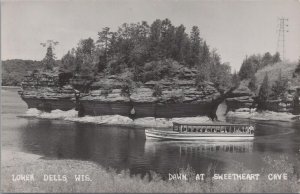 RPPC Postcard Dawn at Sweetheart Cave Lower Dells WI