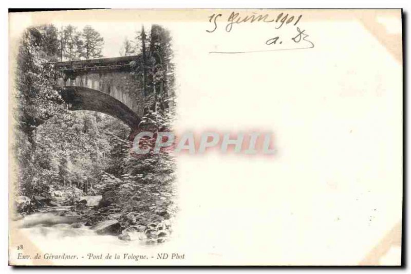 Postcard Old Approx Gerardmer Bridge Vologne