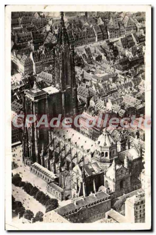 Postcard Old Strasbourg cathedral