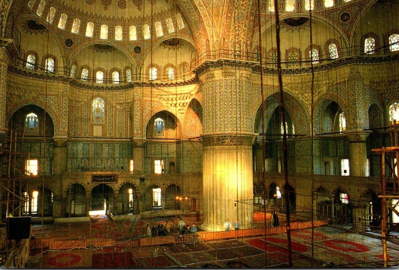 Turkey Istanbul Intrior Of Blue Mosque