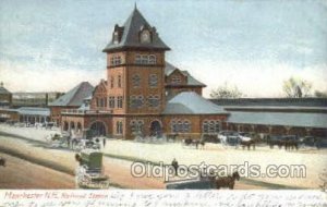 Union Station, Manchester, NH, New Hampshire, USA Train Railroad Station Depo...