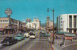 California Hollywood Sunset & Vine Street Scene 1959