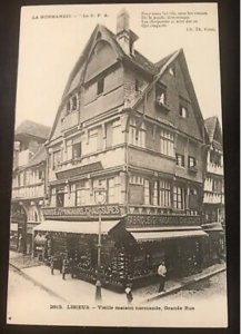 Vintage Occupational Postcard RPPC Old Norman House France Shoe Store UNUSED