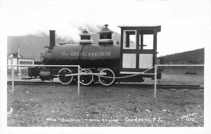 F86/ Carcross Yukon Territory Canada RPPC Postcard c50s Duchess Railroad