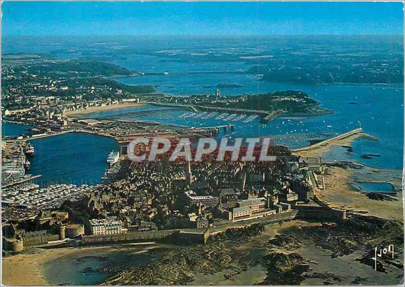 Modern Postcard Saint Malo Ille et Vilaine City Close and basically the Port ...