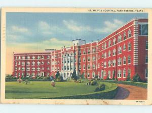 Linen HOSPITAL SCENE Port Arthur Texas TX W3139