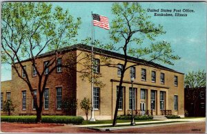 Postcard BUILDING SCENE Kankakee Illinois IL AK4322