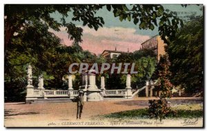 Old Postcard Clermont Ferrand Square and Monument Blaisse Pascal