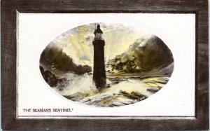 Postcard Davidson Camiette Series 307126 The Seaman's Sentinel - lighthouse