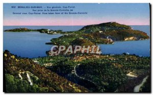 Old Postcard Beaulieu Sur Mer Vue Generale Cap Ferrat View from the Grande Co...