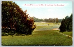 San Francisco California~Baseball Fields in Golden Gate Park~Summer Fun c1908