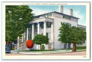 c1940 Elks Club Formerly General Sheridan's Headquarters Road Virginia Postcard
