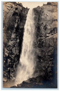 c1910's Bridal Veil Falls View Boysen Yosemite CA RPPC Photo Unposted Postcard 