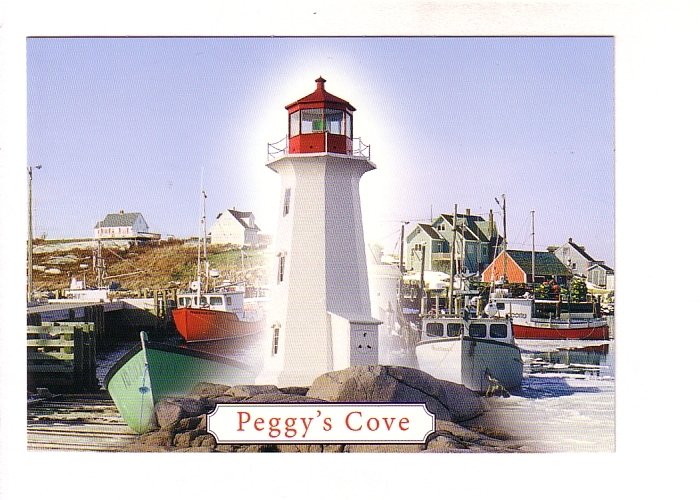 Peggy's Cove Montage, Lighthouse, Fishing Boats, Nova Scotia