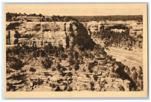 c1940's Sun Temple and Cliff Palace Mesa Verde National Park Mancos CO Postcard