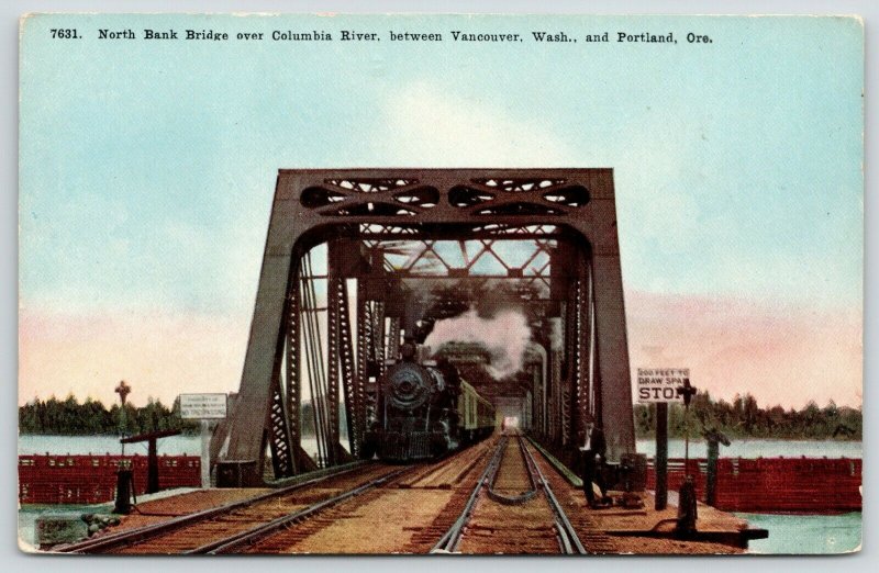 Vancouver WA-Portland OR~STOP! No Trespassing Signs~North Bank Draw Bridge~c1910 