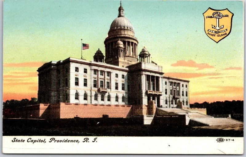 State Capitol Providence Rhode Island Government Office Building Postcard