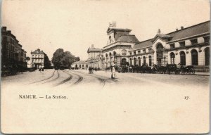 Belgium Namur La Station Vintage Postcard 03.76