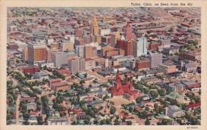 Oklahoma Tulsa Aerial View 1944 Curteich