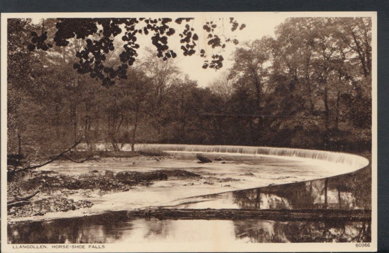 Wales Postcard - Llangollen - Horse-Shoe Falls    RS7485