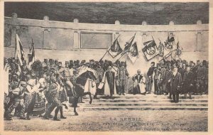 SERBIA PANTHEON DE LA GUERRE FLAGS PATRIOTIC MILITARY POSTCARD (c. 1915)