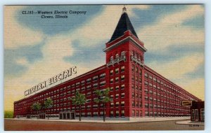 CICERO, Illinois IL ~ WESTERN ELECTRIC COMPANY ca 1940s Cook County Postcard