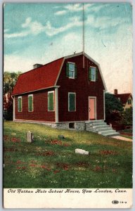 Vtg New London Connecticut Old Nathan Hale School House 1910 View Postcard