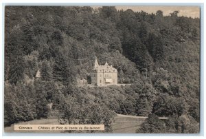 1910 Castle and Park of The Count The Berlaimont Clervaux Luxembourg Postcard