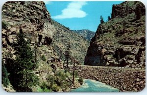 Postcard - Scene in Clear Creek Canyon on Hwy. U. S. 6 - Colorado