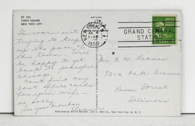 Times Square, New York City - Postcard