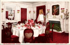 Postcard Large French Room at The Blackstone Hotel in Chicago, Illinois